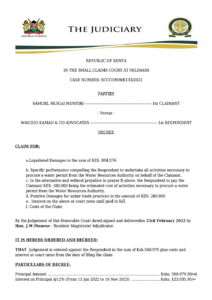 Image of decree certificate